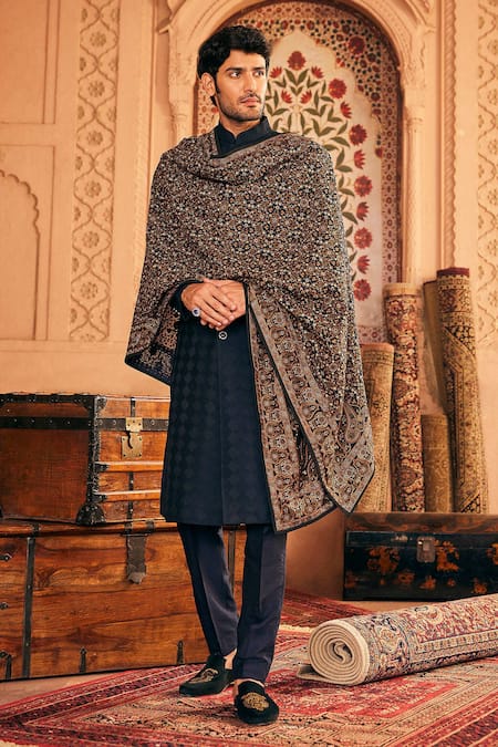 Asuka Textured Sherwani Pyjama Set 