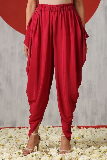 Wazir C_Off White Silk, Crepe, Cotton Embroidery Kashmiri Aari Jacket And Tulip Pant Set _Online_at_Aza_Fashions