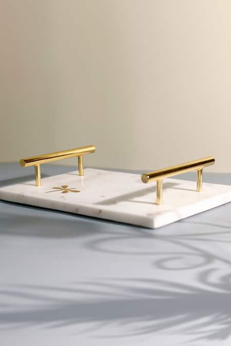 Shop_Elysian Home_White Marble Dragonfly Tray _at_Aza_Fashions