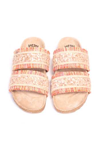 Buy_Stilista_Pink Embellished Sunkissed Soiree Strap Flats_Online_at_Aza_Fashions