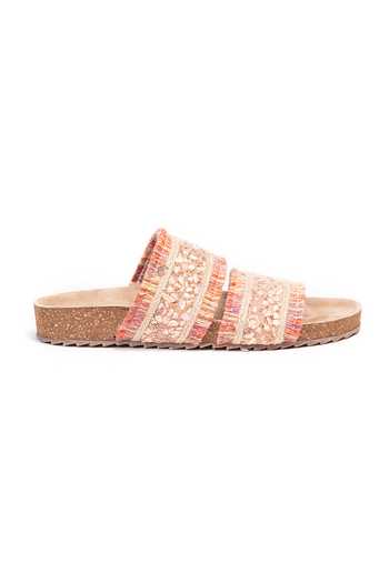 Buy_Stilista_Pink Embellished Sunkissed Soiree Strap Flats