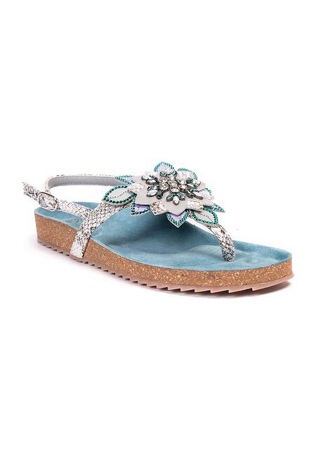 AQUAZZURA Aura sandal, Very Peri | Swarovski