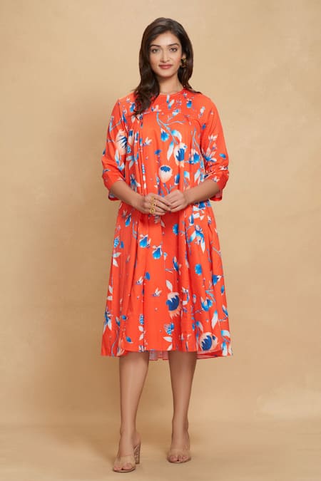 Gulabo by Abu Sandeep Floral Bloom Print Tunic 