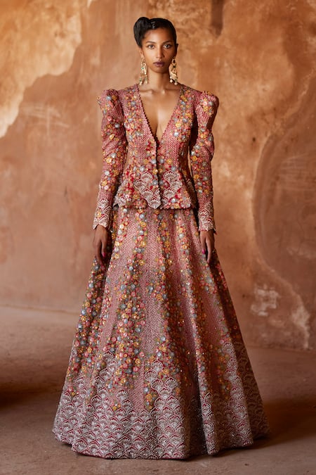 Uri by Mrunalini Rao Camelia Multicolor Maxi Dress – Nykaa Fashion