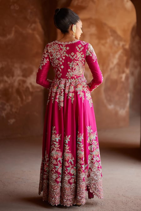 Mrunalini Rao Preyasi Embroidered Anarkali & Pant Set 