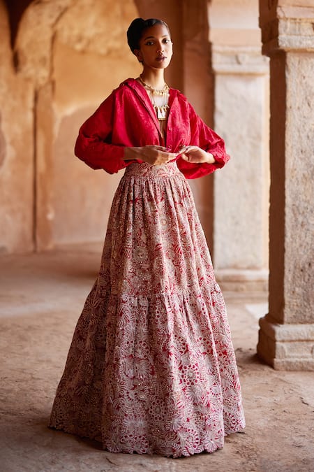 Bridal Banares Pink silk Lehenga | Bridal Outfit