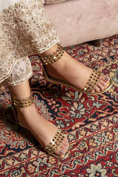 Embellished flats best sale