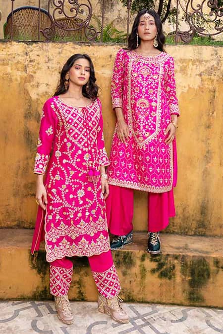 Buy Tiesta Pink Sequins, Beads, Mirrors Geometric Embroidered Sneaker Wedges Online at Aza Fashions Buy_Tiesta_Pink Sequins, Beads, Mirrors Geometric Embroidered Sneaker Wedges _Online_at_Aza_Fashions