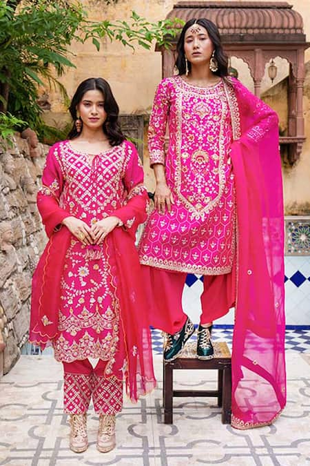 Shop Tiesta Pink Sequins, Beads, Mirrors Geometric Embroidered Sneaker Wedges Online at Aza Fashions Shop_Tiesta_Pink Sequins, Beads, Mirrors Geometric Embroidered Sneaker Wedges _Online_at_Aza_Fashions