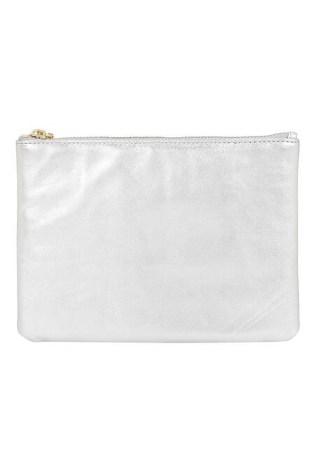 Shop The Leather Garden Ivory Beads Jaisalmer Crossbody Bag With Pouch - 3 Pcs Shop_The Leather Garden_Ivory Beads Jaisalmer Crossbody Bag With Pouch - 3 Pcs