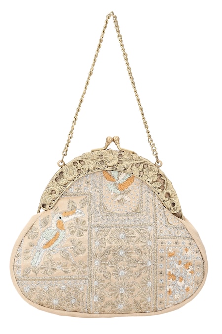 The Leather Garden Pali Embroidered Potli Bag 