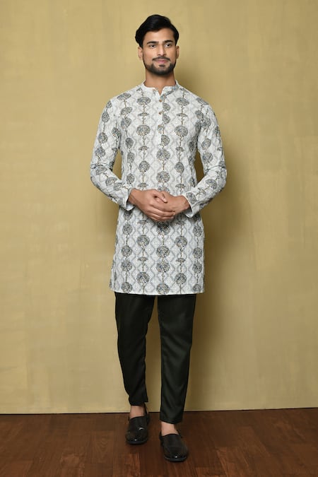 Arihant Rai Sinha Tree Print Kurta 