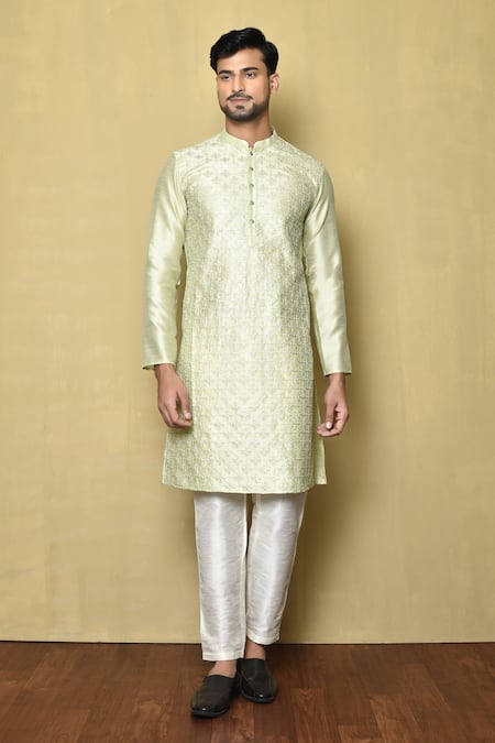 Arihant Rai Sinha Sequin Embroidered Full Sleeve Kurta 