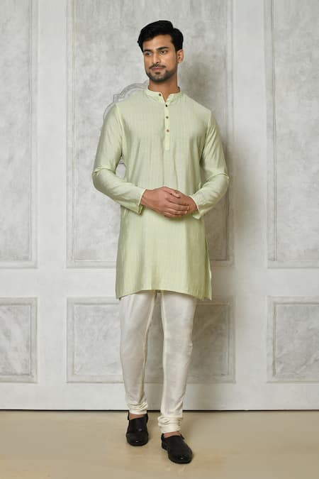 Arihant Rai Sinha Cotton Silk Printed Short Kurta 