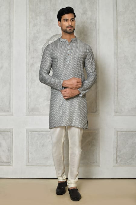 Arihant Rai Sinha Tiny Floral Print Short Kurta 