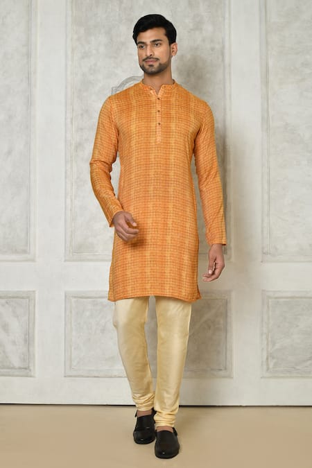 Arihant Rai Sinha Printed Cotton Silk Kurta 