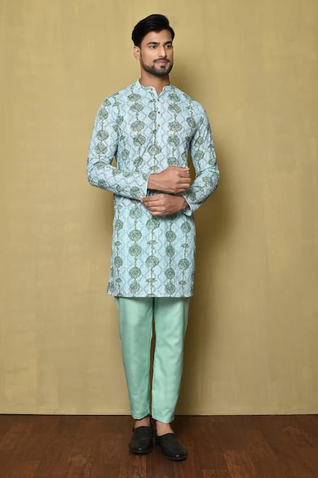 Arihant Rai Sinha Tree Print Short Kurta 