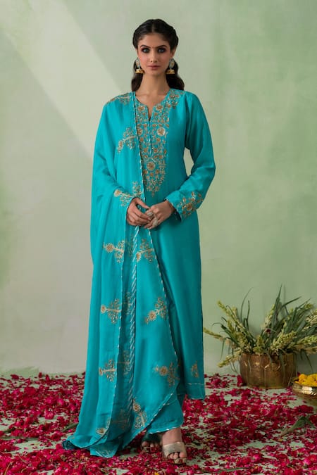 VARUN CHHABRA Sequin Embroidered Kurta Set 