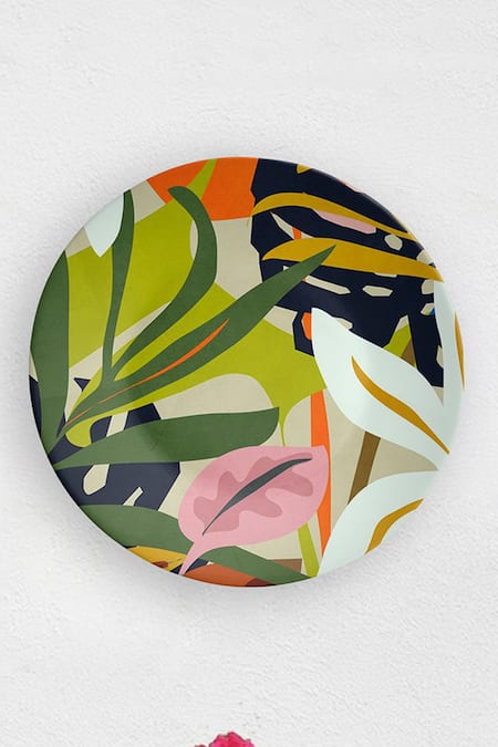 The Quirk India American Artistic Abstract Decorative Wall Plate 
