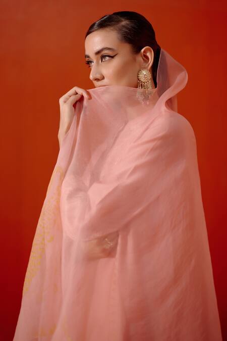 Buy Devnaagri Pink , Cotton, Organza Embroidery Dori And Patra Work Kurta Palazzo Set Buy_Devnaagri_Pink , Cotton, Organza Embroidery Dori And Patra Work Kurta Palazzo Set