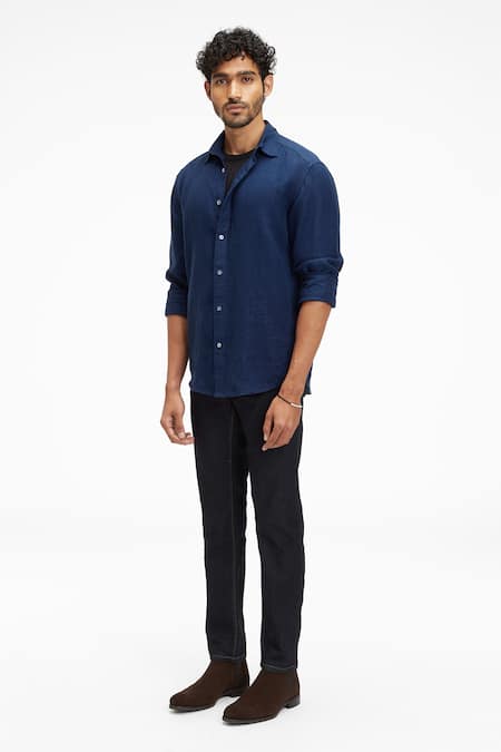 Terra Luna Coda Button Down Linen Shirt 