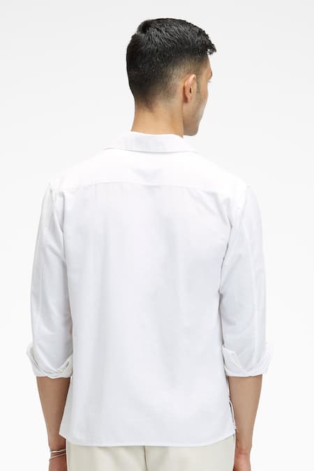 Terra Luna Zouk Organic Handloom Oxford Cotton Shirt 