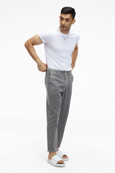 Terra Luna Argo Handloom Twill Cotton Straight Pant 