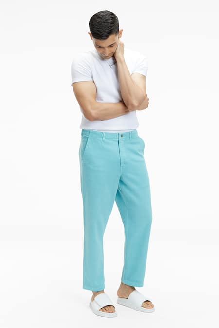 Terra Luna Argo Plain Handloom Twill Cotton Pant 