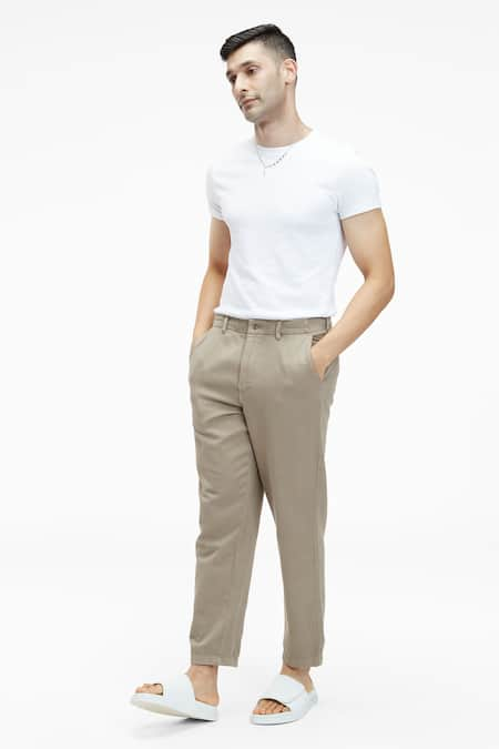 Terra Luna Argo Straight Handloom Twill Cotton Pant 