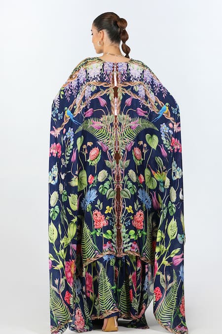 Limerick By Abirr N' Nanki Ambrosia Floral Pattern Cape Palazzo Set 