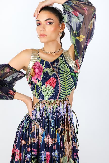 Buy Limerick By Abirr N' Nanki Black Habutai Silk Elian Cut Out Floral Pattern Gown Online at Aza Fashions Buy_Limerick By Abirr N' Nanki_Black Habutai Silk Elian Cut Out Floral Pattern Gown _Online_at_Aza_Fashions