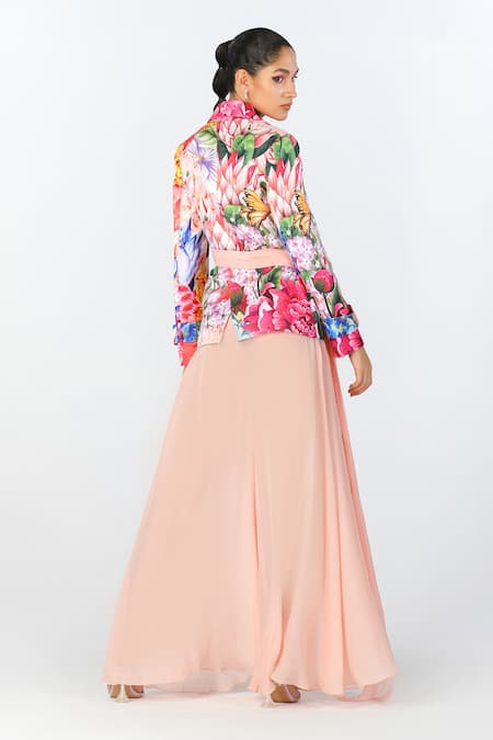 Limerick By Abirr N' Nanki Kyomi Blossom Floral Pattern Jacket 