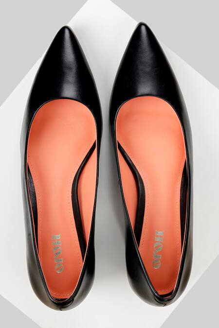 Shop Oroh Black Merida Mid Pump Heels at Aza Fashions Shop_Oroh_Black Merida Mid Pump Heels_at_Aza_Fashions