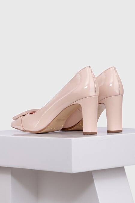 Buy_Oroh_Pink Buckles Majorca Leather Pump Heels _Online_at_Aza_Fashions