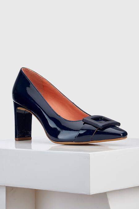 Buy Oroh Blue Buckles Majorca Pump Leather Heels Online at Aza Fashions Buy_Oroh_Blue Buckles Majorca Pump Leather Heels _Online_at_Aza_Fashions