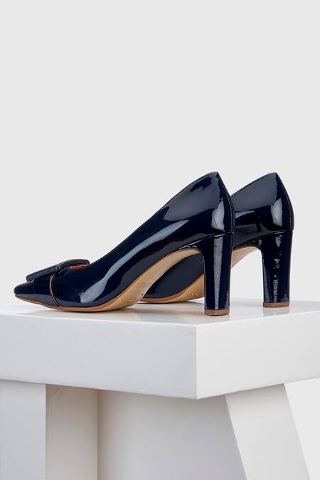 Oroh Blue Buckles Majorca Pump Leather Heels at Aza Fashions Oroh_Blue Buckles Majorca Pump Leather Heels _at_Aza_Fashions