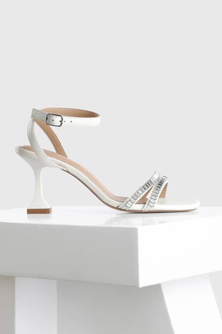 Oroh Off White Crystals Jaen Embellished Leather Sandals Online at Aza Fashions Oroh_Off White Crystals Jaen Embellished Leather Sandals_Online_at_Aza_Fashions