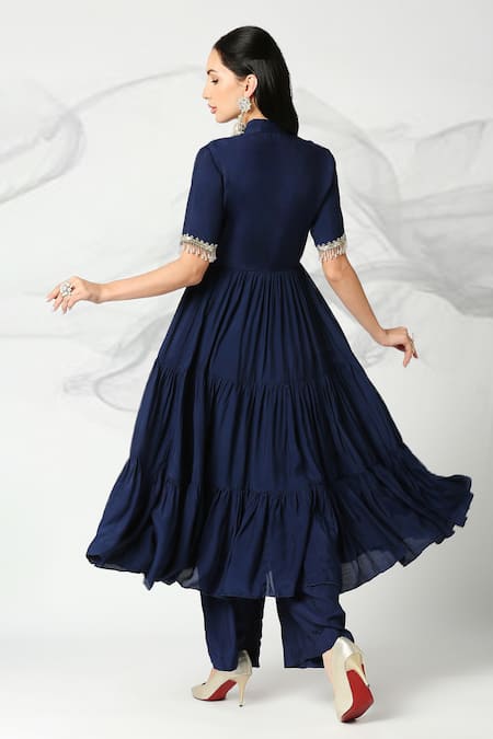 Adamantia Embroidered Yoke Anarkali & Palazzo Set 