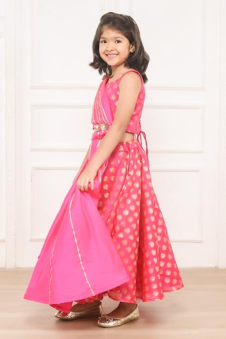 Pink Designer Crop Top Lehenga at Rs 6500 in Jodhpur | ID: 20852763633