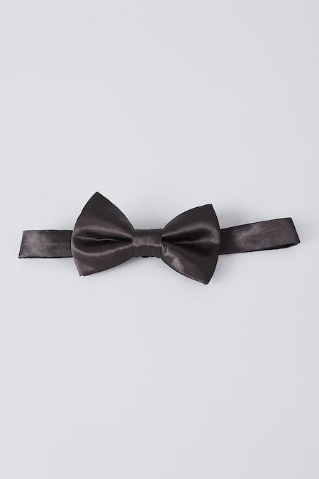 BUBBER COUTURE Ebony Satin Bow Tie 