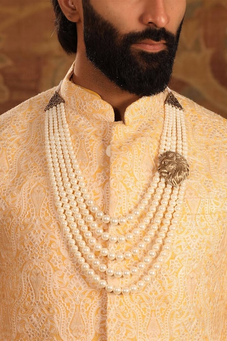 Cosa Nostraa_White Lion Of Judah Mala _Online_at_Aza_Fashions