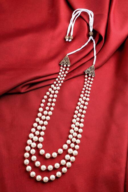 Shop_Cosa Nostraa_Red Elite Embellished Mala _at_Aza_Fashions