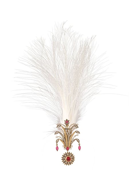 Shop Cosa Nostraa Gold Jewel Fountain Embellished Kalangi Online at Aza Fashions Shop_Cosa Nostraa_Gold Jewel Fountain Embellished Kalangi _Online_at_Aza_Fashions