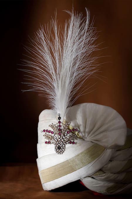 Cosa Nostraa_Gold Studded Shimmer Embellished Kalangi _at_Aza_Fashions