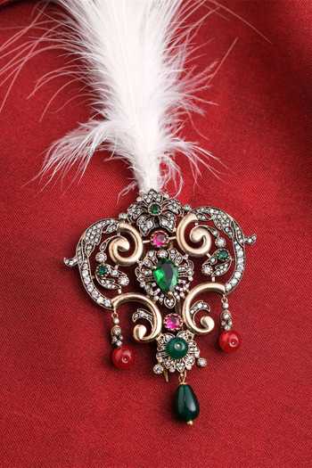 Buy Cosa Nostraa Gold Beads, Stones Exquisite Shine Embellished Kalangi Online at Aza Fashions Buy_Cosa Nostraa_Gold Beads, Stones Exquisite Shine Embellished Kalangi _Online_at_Aza_Fashions