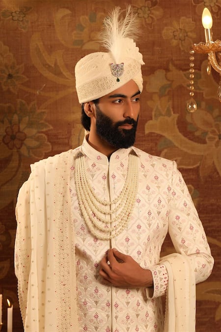 Cosa Nostraa Gold Beads, Stones Enchanted Embellished Kalangi Online at Aza Fashions Cosa Nostraa_Gold Beads, Stones Enchanted Embellished Kalangi _Online_at_Aza_Fashions