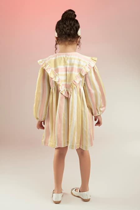 Joey & Pooh Placement Posies Embellished Dress 