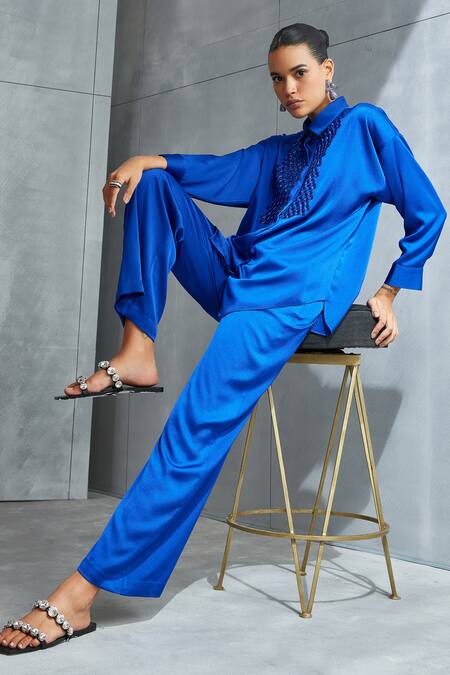alanqaa Regular Fit Women Blue Trousers - Buy alanqaa Regular Fit Women Blue  Trousers Online at Best Prices in India | Flipkart.com