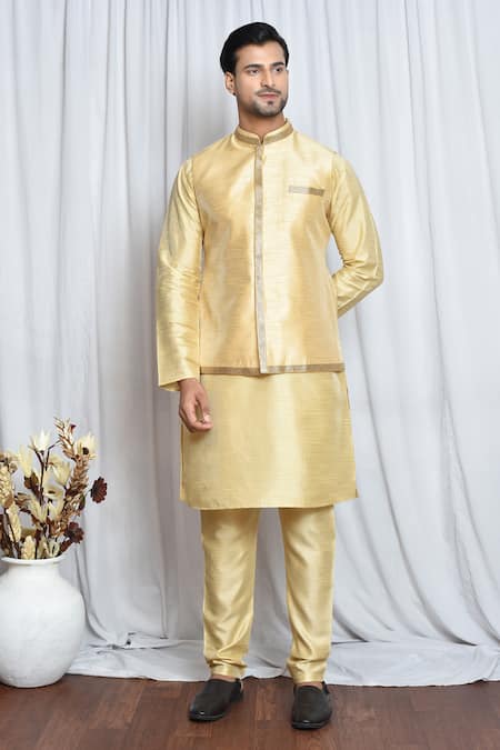 Aryavir Malhotra Glitter Border Nehru Jacket 