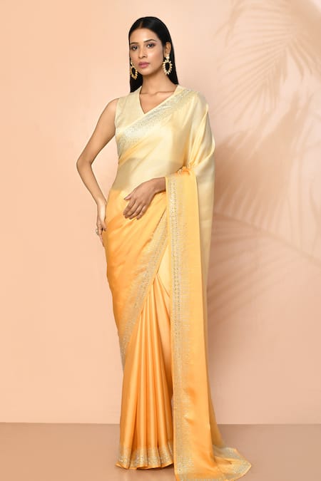 Samyukta Singhania Sunrise Ombre Saree With Running Blouse 